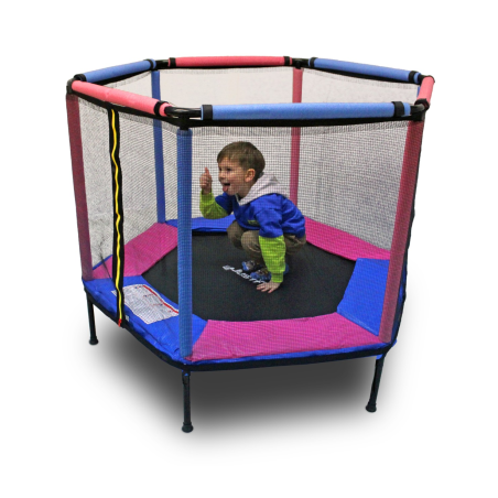 TRAMPOLINA KOJEC DO DOMU I OGRODU 140 PINK