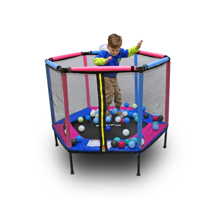 TRAMPOLINA KOJEC DO DOMU I OGRODU 140 PINK