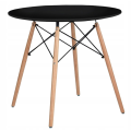 Stół okrągły JUST HOME skandynawski 60cm czarny