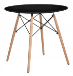 Stół okrągły JUST HOME skandynawski 60cm czarny