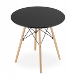 Stół okrągły JUST HOME skandynawski 60cm czarny