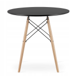 Stół okrągły JUST HOME skandynawski 60cm czarny