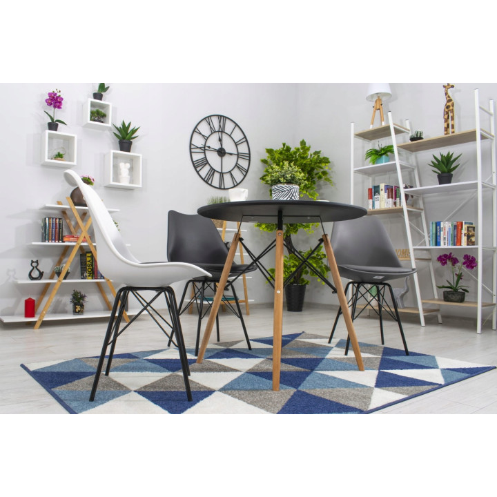 Stół okrągły JUST HOME skandynawski 60cm czarny