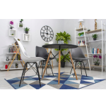 Stół okrągły JUST HOME skandynawski 60cm czarny