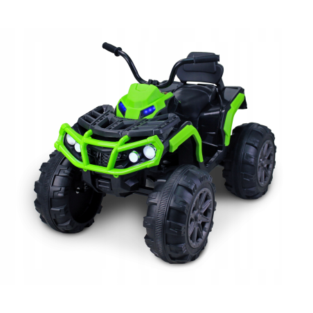 Quad Q2 Zielony na akumulator dla dzieci + MP3