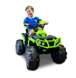 Quad Q2 Zielony na akumulator dla dzieci + MP3