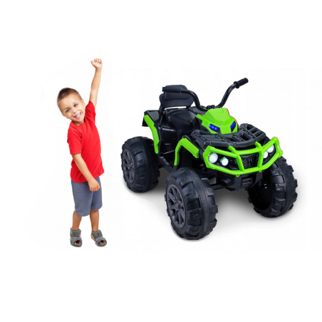 Quad Q2 Zielony na akumulator dla dzieci + MP3