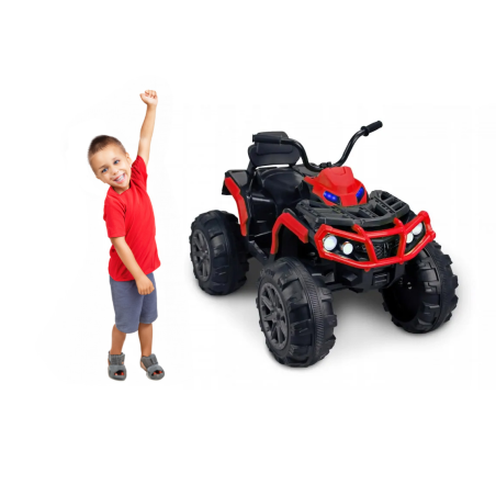 Quad Q2 CZERWONY na akumulator dla dzieci + MP3