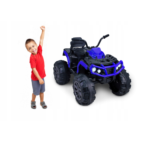 Quad Q2 Niebieski na akumulator dla dzieci + MP3