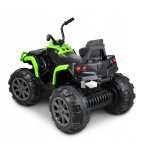 Quad Q2 Zielony na akumulator dla dzieci + MP3