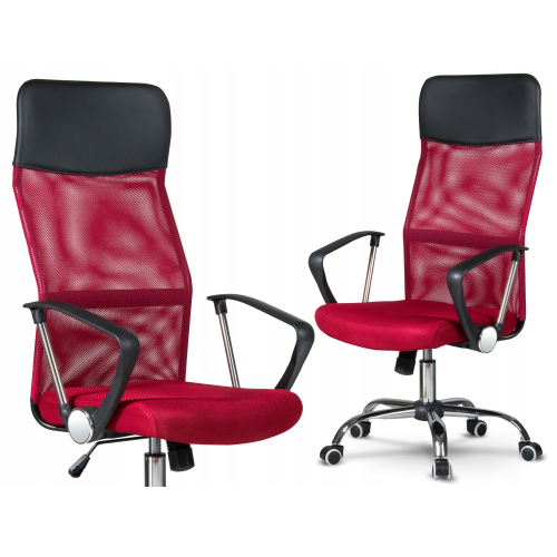 Fotel obrotowy XENOS do gabinetu, biura czerwony