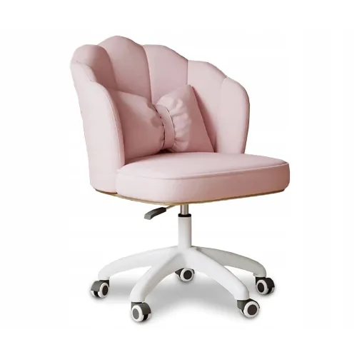 Obrotowy fotel biurowy, krzesło do pracowni, dla dziecka BUENO RÓŻOWE