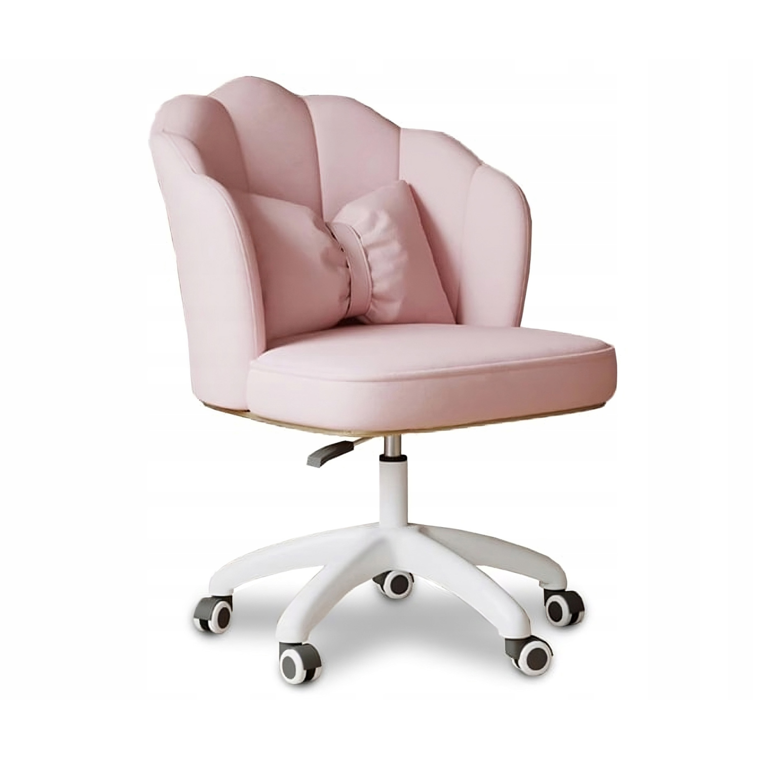 Obrotowy fotel biurowy, krzesło do pracowni, dla dziecka BUENO RÓŻOWE