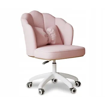 Obrotowy fotel biurowy, krzesło do pracowni, dla dziecka BUENO RÓŻOWE