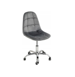 Krzesło biurowe, obrotowe, do biurka,gabinetu regulowane VIENA velvet szare