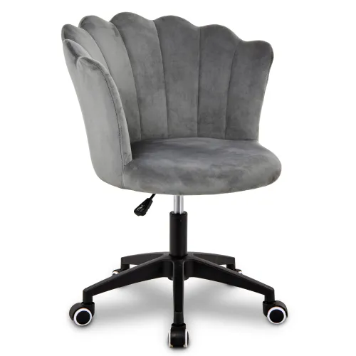 Krzesło/fotel biurowy do gabinetu, pracowni, kosmetyczne FLOWERS szary BL