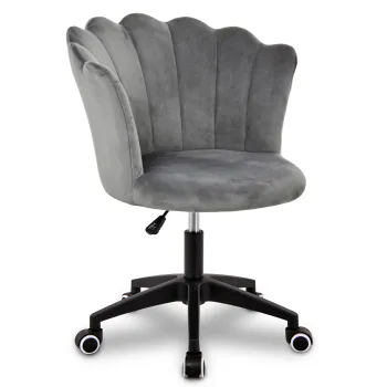 Krzesło/fotel biurowy do gabinetu, pracowni, kosmetyczne FLOWERS szary BL