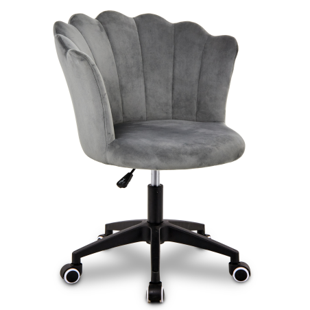 Krzesło/fotel biurowy do gabinetu, pracowni, kosmetyczne FLOWERS szary BL