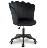 Krzesło/fotel biurowy do pracowni, salonu kosmetycznego FLOWERS Czarny BL