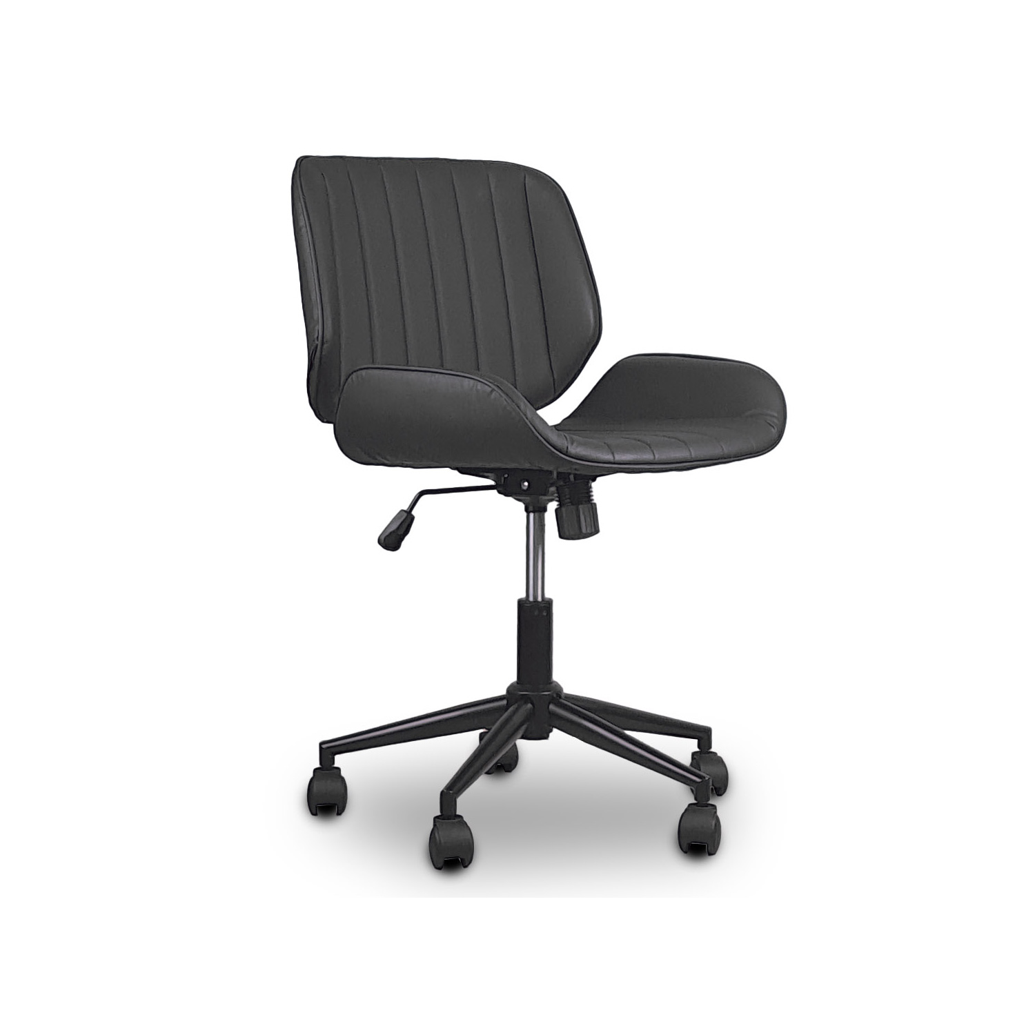 FOTEL Obrotowy, regulowany Tores Eco skóra szary do Pracowni, biura, salonu