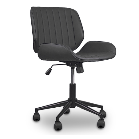 FOTEL Obrotowy, regulowany Tores Eco skóra szary do Pracowni, biura, salonu