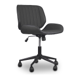 FOTEL Obrotowy, regulowany Tores Eco skóra szary do Pracowni, biura, salonu