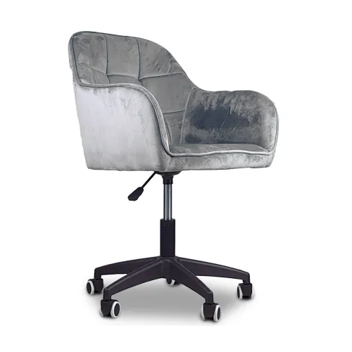 Krzesło/fotel biurowy dla dziecka, salonu, pracowni TRIVAGO szary BL