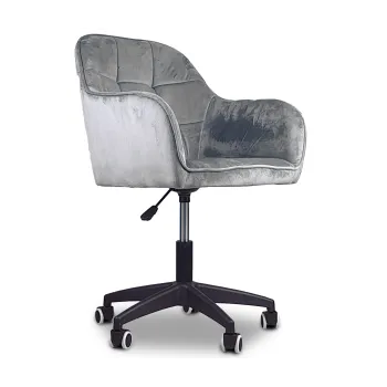 Krzesło/fotel biurowy dla dziecka, salonu, pracowni TRIVAGO szary BL