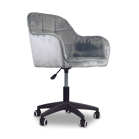 Krzesło/fotel biurowy dla dziecka, salonu, pracowni TRIVAGO szary BL