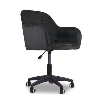 Krzesło/fotel biurowy dla dziecka, salonu, kosmetyczne TRIVAGO CZARNY BL