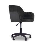 Krzesło/fotel biurowy dla dziecka, salonu, kosmetyczne TRIVAGO CZARNY BL