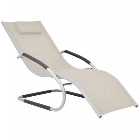 Elegancki nowoczesny Leżak leżanka EDEN Szary