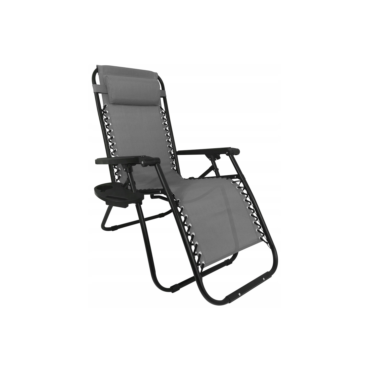 Leżak wzmacniany ZERO GRAVITY szary