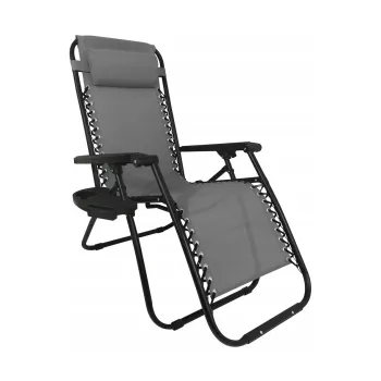 Leżak wzmacniany ZERO GRAVITY szary
