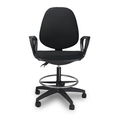 Krzesło biurowe obrotowe ARGO RING CZARNE Ergonomiczne wygodne