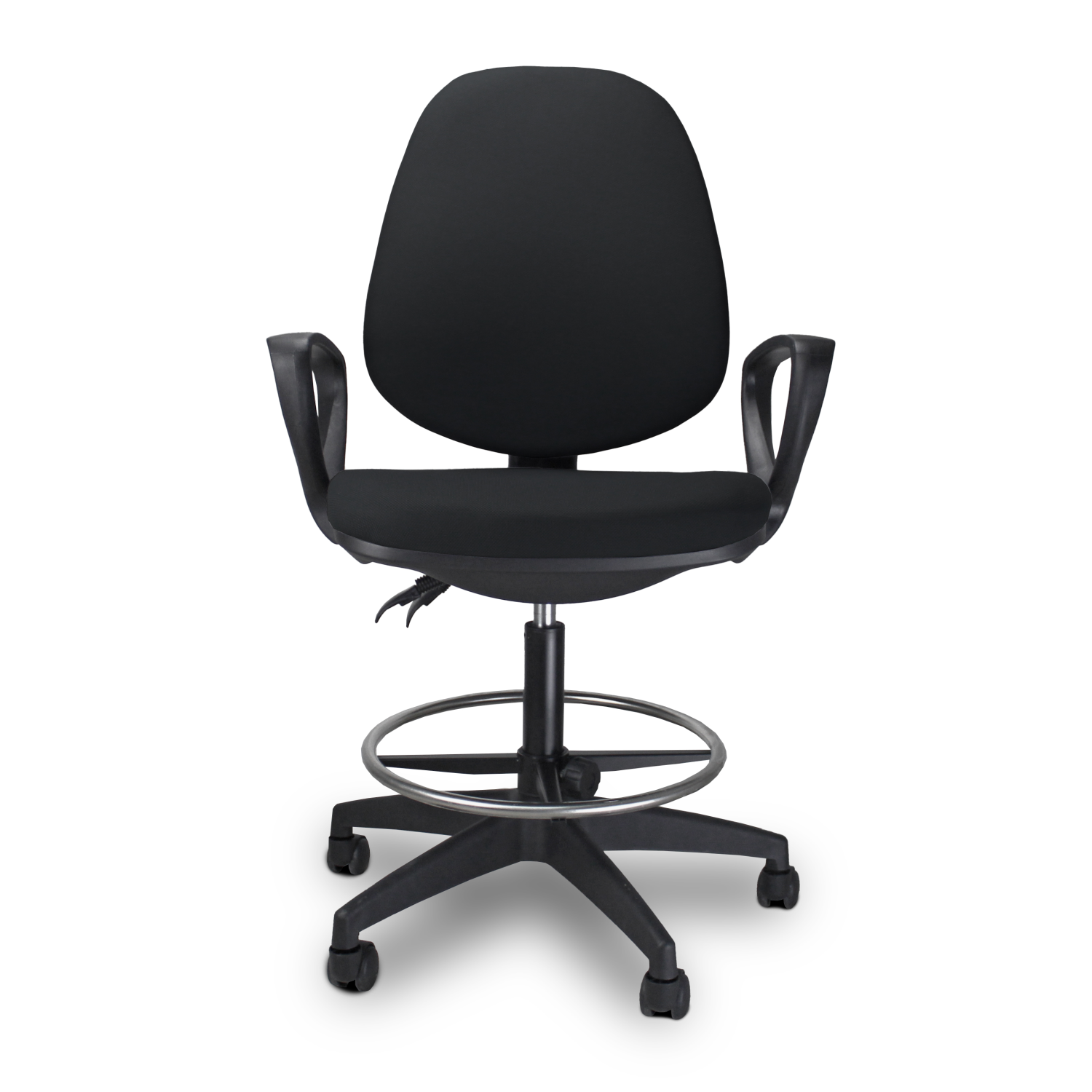 Krzesło biurowe obrotowe ARGO RING CZARNE Ergonomiczne wygodne