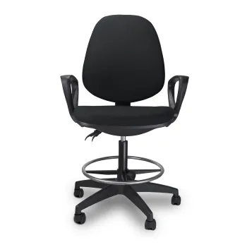 Krzesło biurowe obrotowe ARGO RING CZARNE Ergonomiczne wygodne