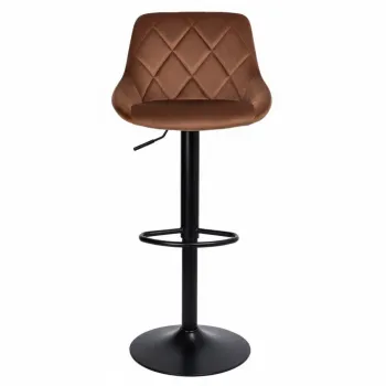 Hoker regulowany, obrotowy Toledo ciemnobrązowy