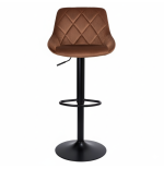 Hoker regulowany, obrotowy Toledo ciemnobrązowy