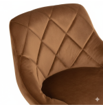 Hoker regulowany, obrotowy Toledo ciemnobrązowy