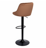 Hoker regulowany, obrotowy Toledo ciemnobrązowy