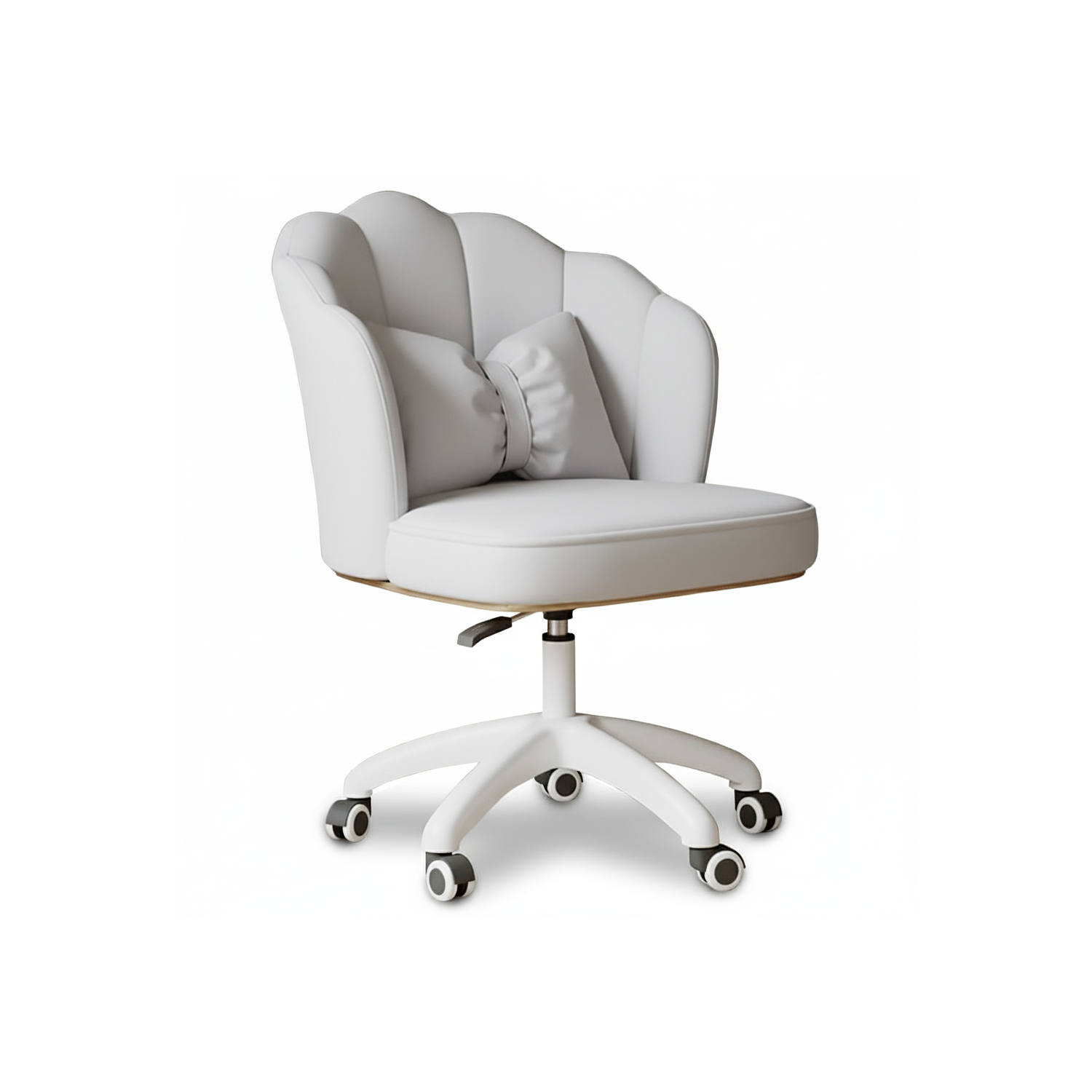 Obrotowy fotel biurowy, krzesło do pracowni, dla dziecka BUENO SZARE