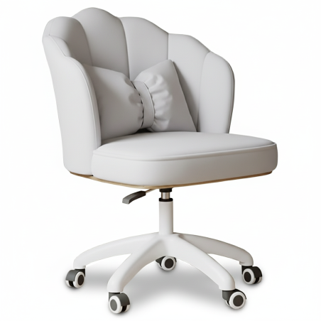 Obrotowy fotel biurowy, krzesło do pracowni, dla dziecka BUENO SZARE