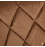 Hoker regulowany, obrotowy Toledo ciemnobrązowy