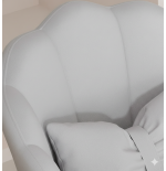 Obrotowy fotel biurowy, krzesło do pracowni, dla dziecka BUENO SZARE