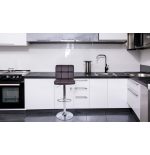 HOKER KRZESŁO BAROWE KUCHENNE Z OPARCIEM/PIKOWANE