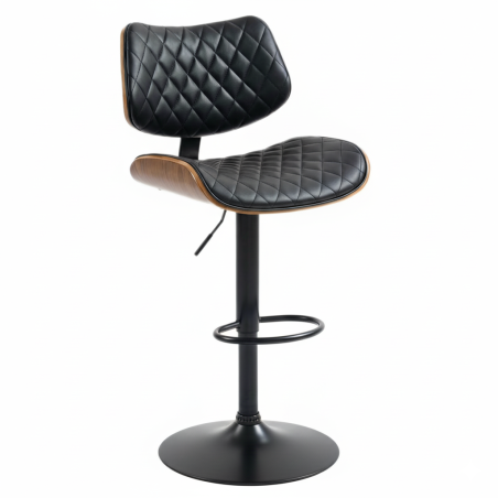 Hoker barowy, obrotowy, do kuchni, salonu MORA CZARNY