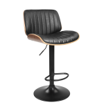 Hoker barowy, obrotowy, do kuchni, salonu RITA CZARNY