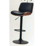 Hoker barowy, obrotowy, do kuchni, salonu RITA CZARNY