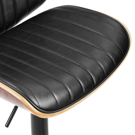 Hoker barowy, obrotowy, do kuchni, salonu RITA CZARNY